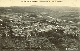Remiremont à vol d'oiseau et la Vallée de la Moselle